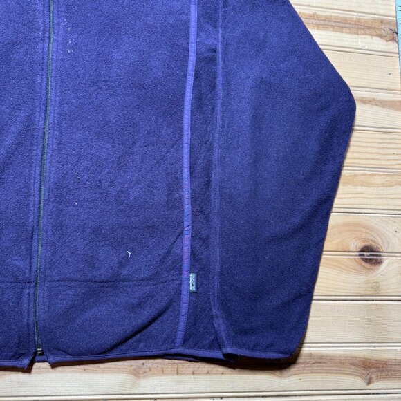 Vintage 90s Patagonia Full Zip Mock Neck Fleece Gorpcore Jacket USA Women's - XL - Picture 4 of 11